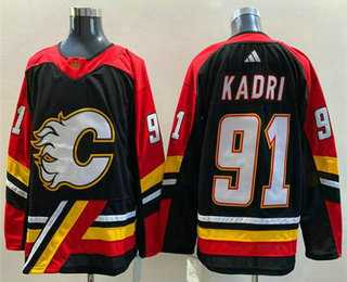 Men's Calgary Flames #91 Nazem Kadri Black 2022 Reverse Retro Stitched Jersey,We sell and wholesale Men's Calgary Flames #91 Nazem Kadri Black 2022 Reverse Retro Stitched Jersey on line form chian!